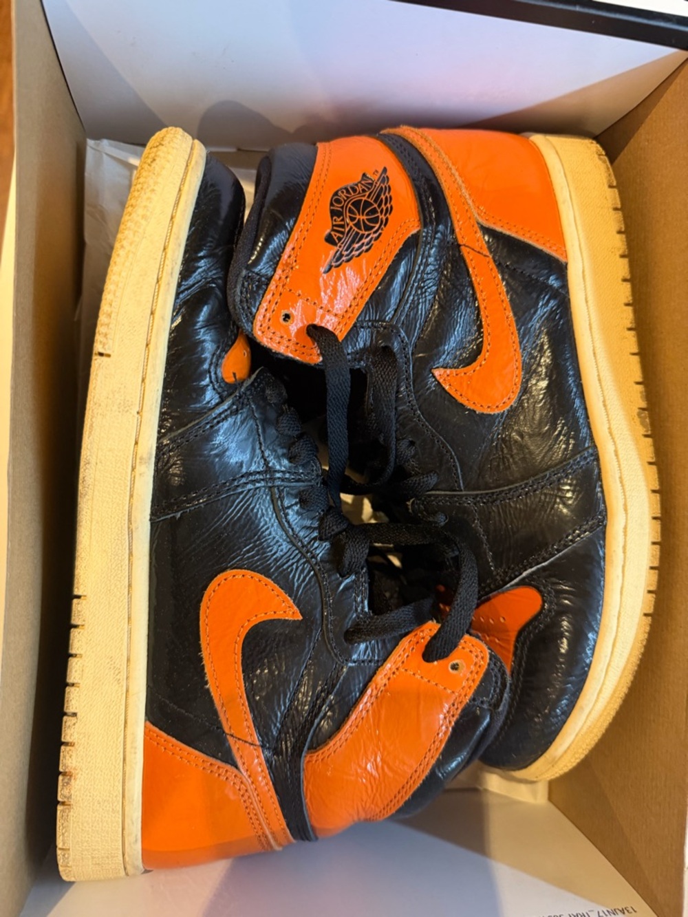 Nike Black Shoe Box with Red Logo